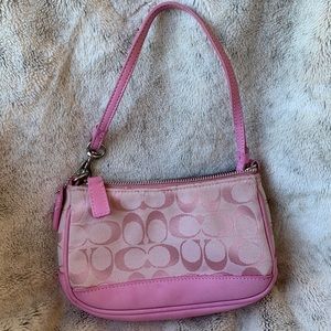 Pink coach signature purse